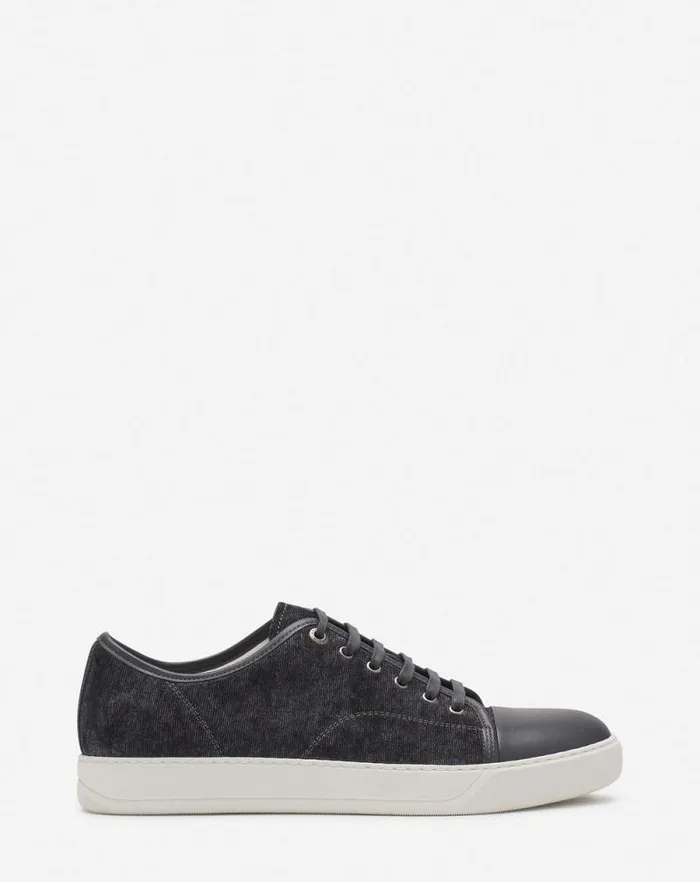 Men Lanvin DBB1 Dbb1 Sneakers In Corduroy Steel