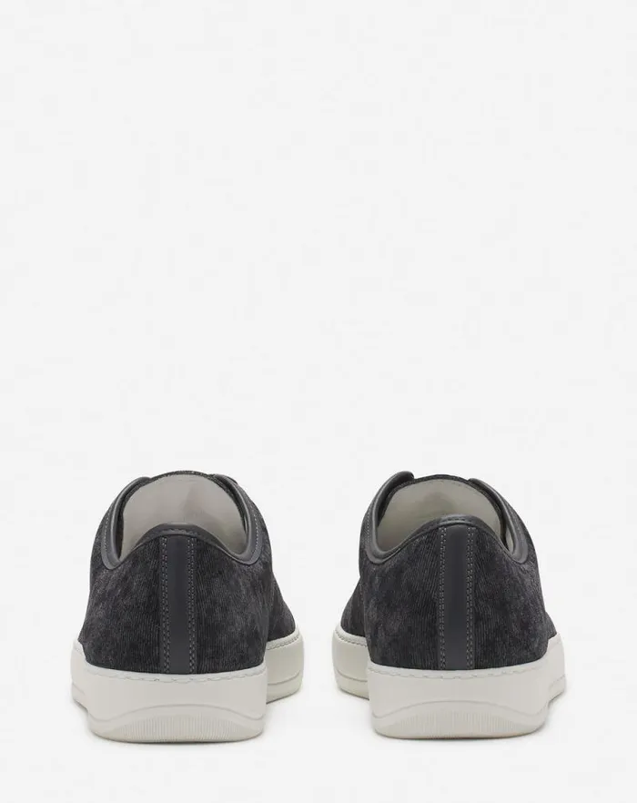 Men Lanvin DBB1 Dbb1 Sneakers In Corduroy Steel Men Lanvin DBB1 Dbb1 Sneakers In Corduroy Steel