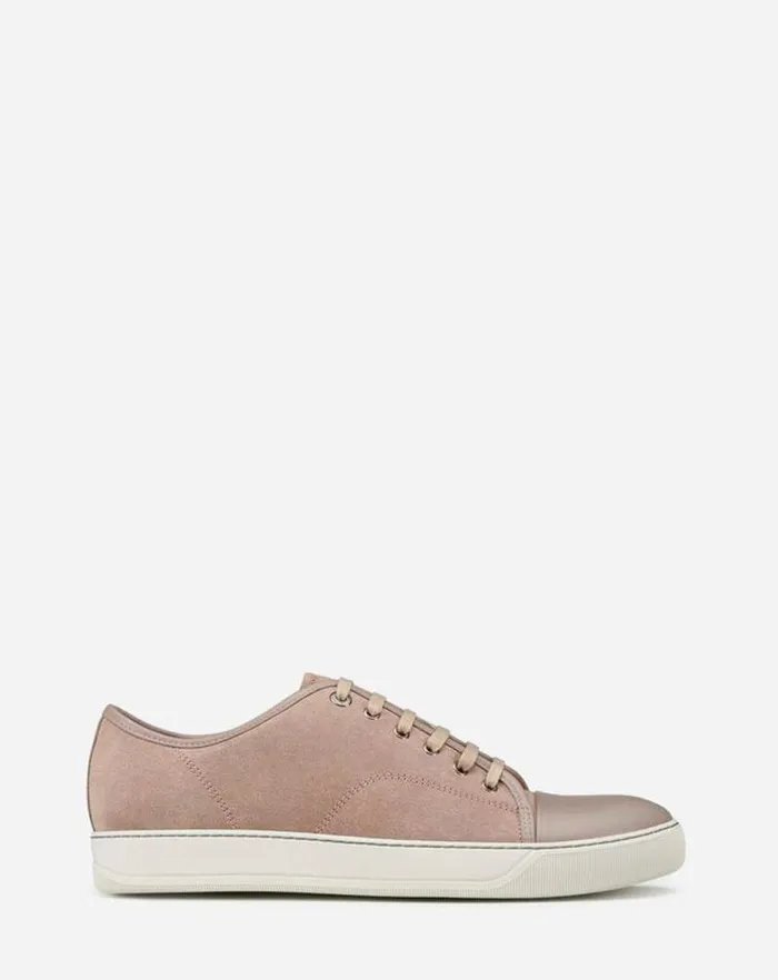Men Lanvin DBB1 Dbb1 Suede And Leather Sneakers Beige