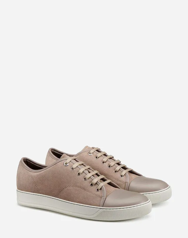 Men Lanvin DBB1 Dbb1 Suede And Leather Sneakers Beige