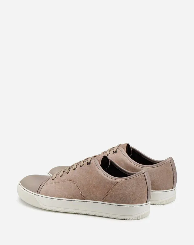Men Lanvin DBB1 Dbb1 Suede And Leather Sneakers Beige