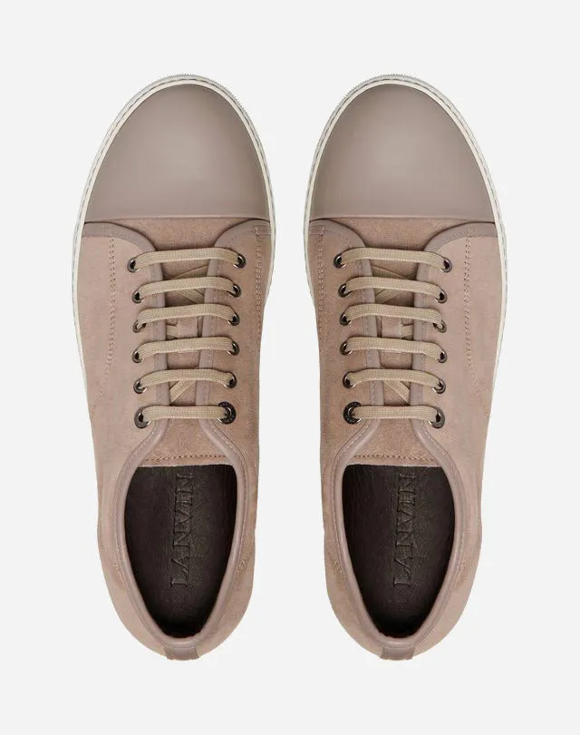 Men Lanvin DBB1 Dbb1 Suede And Leather Sneakers Beige
