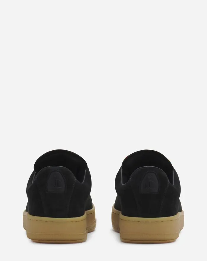 Men Lanvin Sneakers Suede Curb Lite Sneakers Black