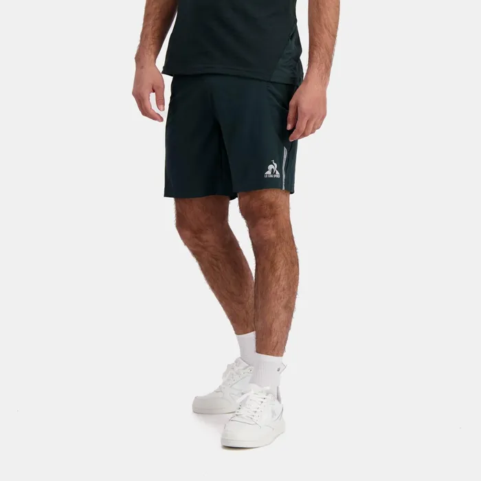 Men Le Coq Sportif Shorts Training Performance Shorts Scarab