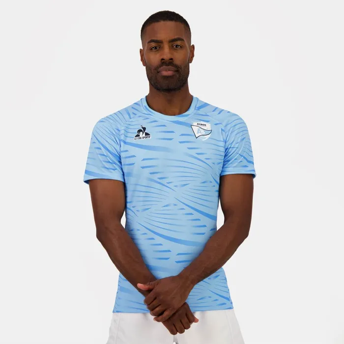 Men Le Coq Sportif Tshirts And Tops Aviron Bayonnais 8211 Training Outfit Jersey Men Le Coq Sportif Tshirts And Tops Aviron Bayonnais 8211 Training Outfit Jersey