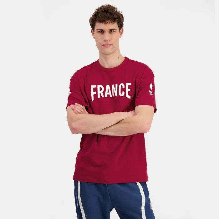 Men Le Coq Sportif Tshirts And Tops France039s Olympic Team TShirt Rio Red
