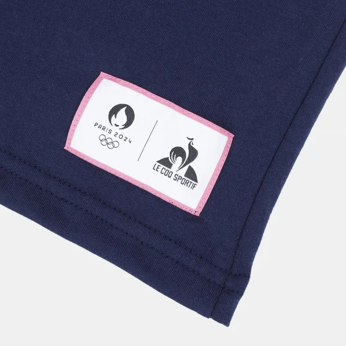 Men Le Coq Sportif Tshirts And Tops Paris 2024 TShirt Bleu Nuitmarshmallow