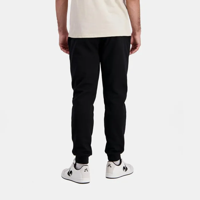 Men Le Coq Sportif Trousers And Joggers Essentiels Pantalon Regular Noir Homme Black
