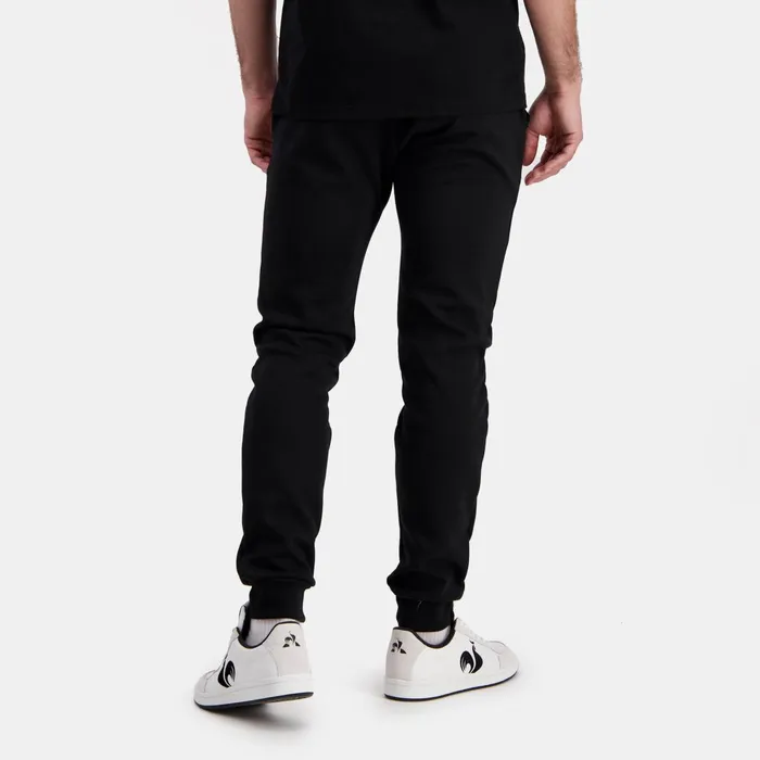 Men Le Coq Sportif Trousers And Joggers Essentiels Pantalon Slim Noir Homme Black