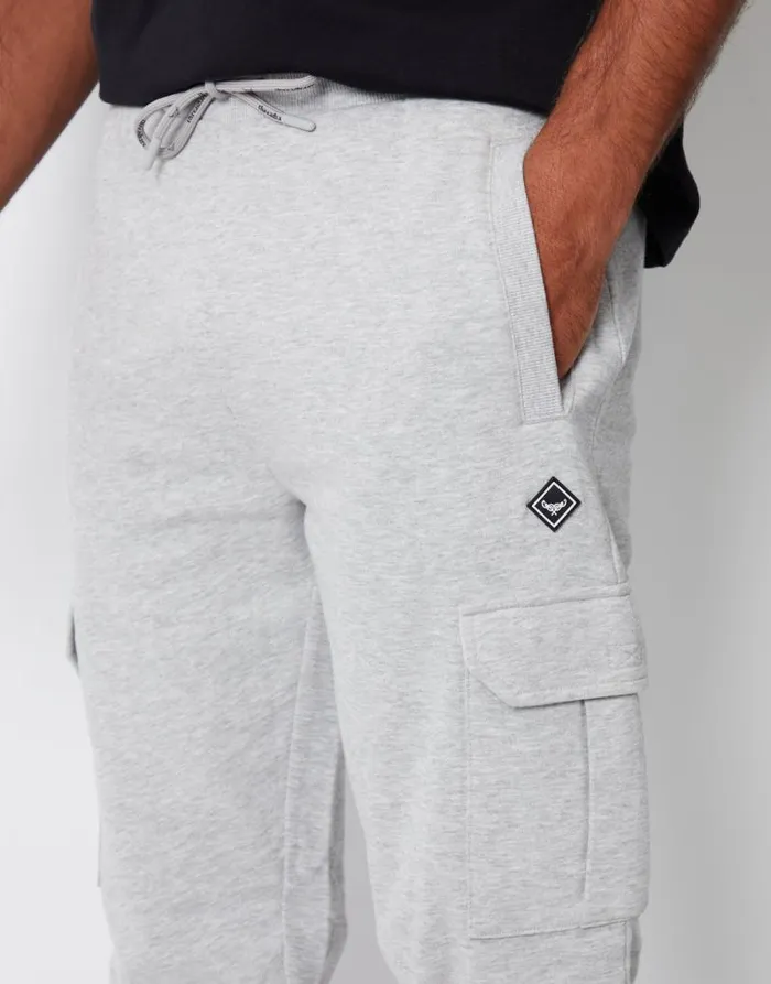 Men Light Grey Cargo Style Joggers Threadbare Joggers Men Light Grey Cargo Style Joggers Threadbare Joggers