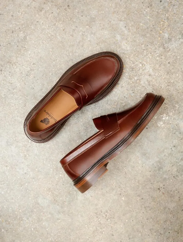 Men Loafers Bobbies Mark Turkish Coffee