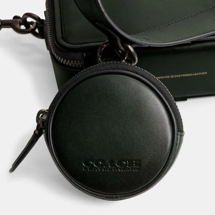Men Messenger and Crossbody Coach Charter Crossbody With Hybrid Pouch Amazon Green