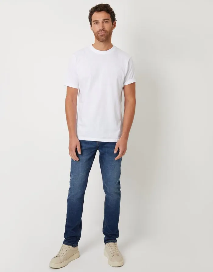 Men Mid Wash Stretch Heritage Slim Fit Jeans Threadbare Slim Fit Men Mid Wash Stretch Heritage Slim Fit Jeans Threadbare Slim Fit