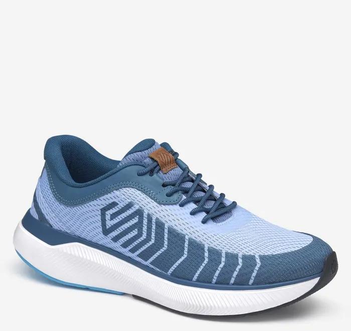 Men Miles Knit UThroat Blue Multi Knit JohnstonandMurphy Sneakers