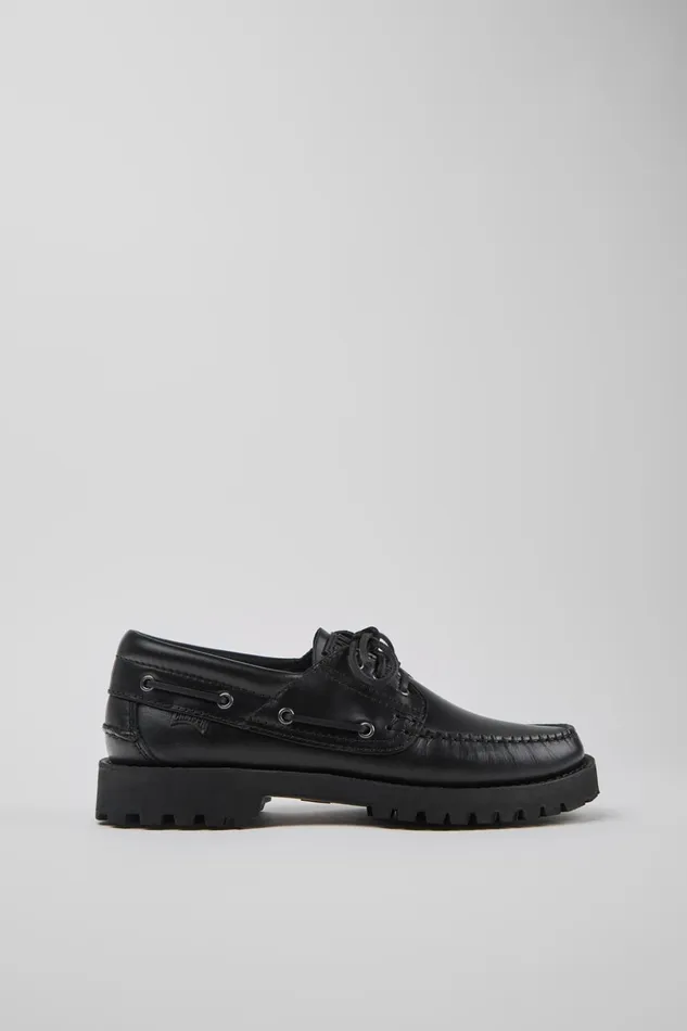 Men Nautico Black Boat Shoe Camper Casual Shoes Men Nautico Black Boat Shoe Camper Casual Shoes