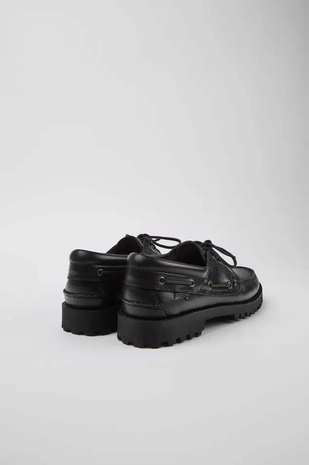 Men Nautico Black Boat Shoe Camper Casual Shoes Men Nautico Black Boat Shoe Camper Casual Shoes