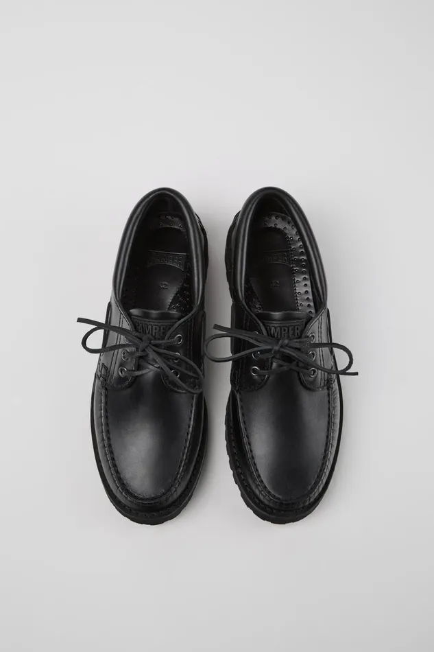 Men Nautico Black Boat Shoe Camper Casual Shoes Men Nautico Black Boat Shoe Camper Casual Shoes