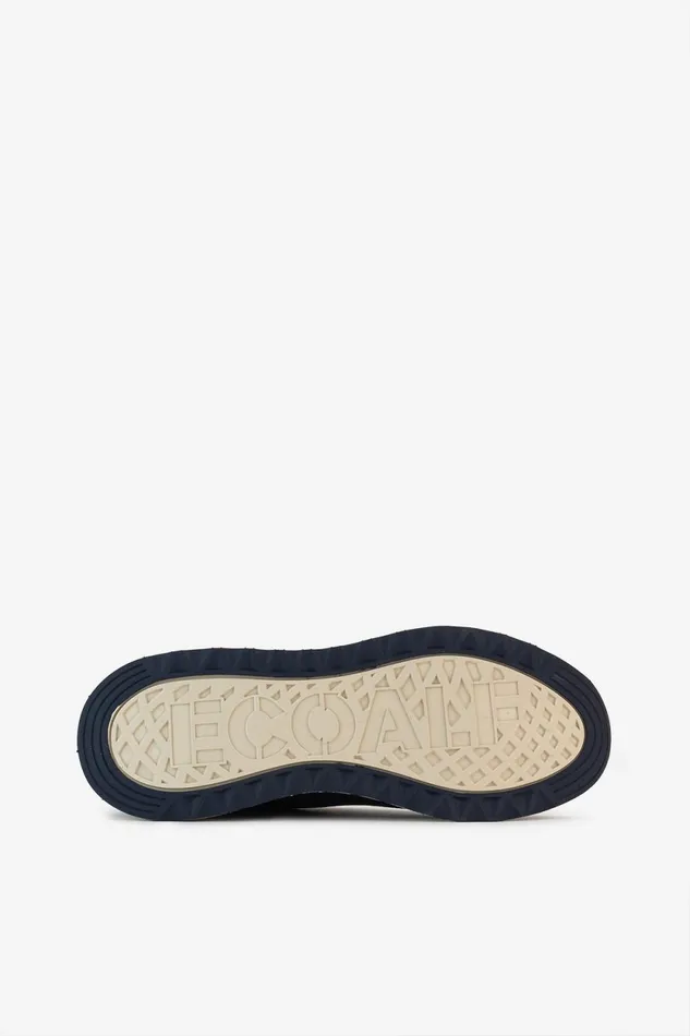 Men Navy Blue Knitted Conde Trainers Ecoalf Sneakers