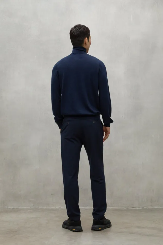 Men Navy Blue Sauco Sweater Ecoalf Knitwear