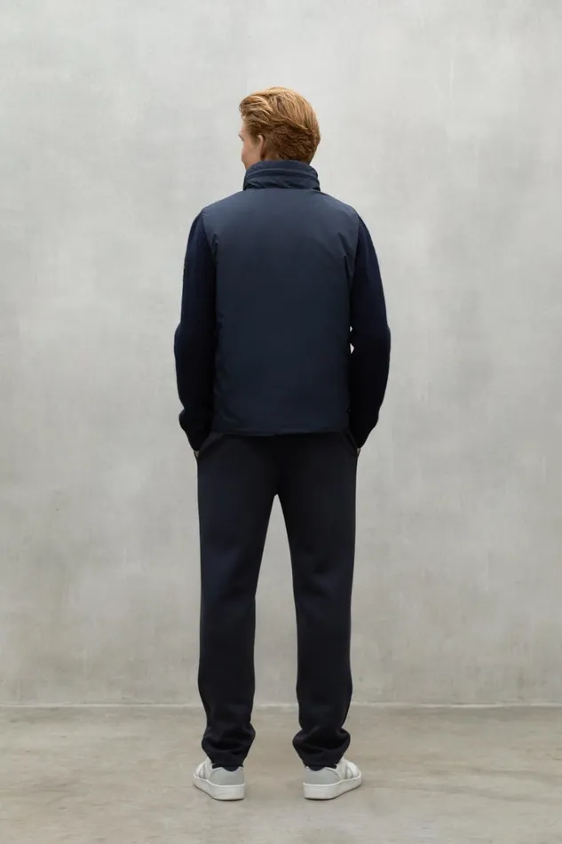 Men Navy Blue Tipa Jacket Ecoalf Knitwear