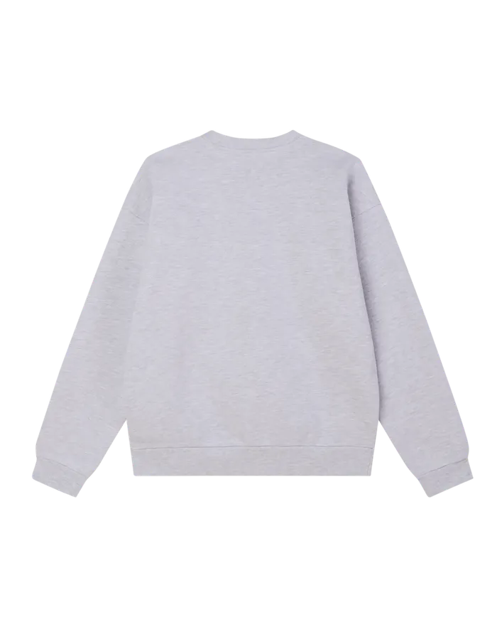 Men OBEY Clothing BOLD CREWNECK Ash Grey SWEATSHIRTS