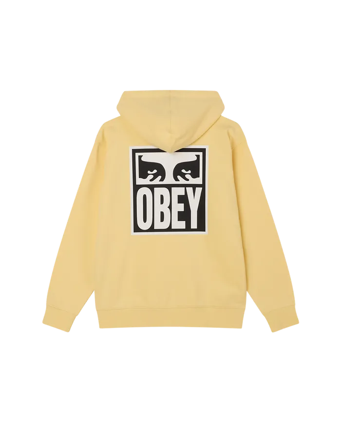 Men OBEY EYES ICON II PULLOVER Pale Banana SWEATSHIRTS OBEY Clothing