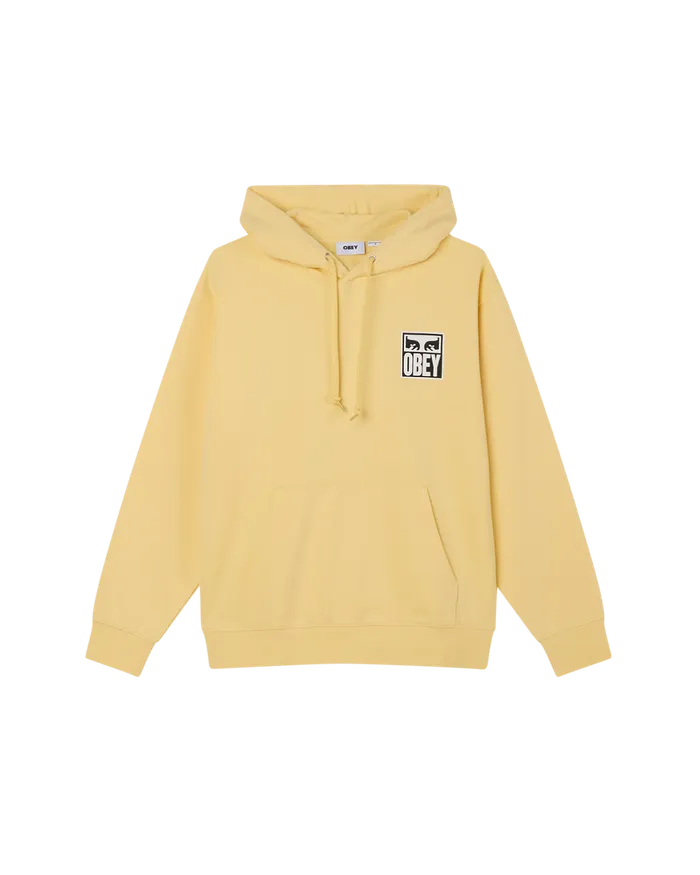 Men OBEY EYES ICON II PULLOVER Pale Banana SWEATSHIRTS OBEY Clothing