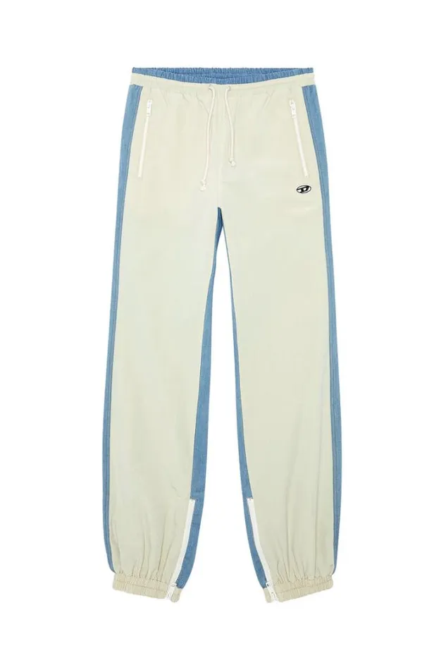 Men PBright Bluewhite Diesel Trousers And Shorts Men PBright Bluewhite Diesel Trousers And Shorts