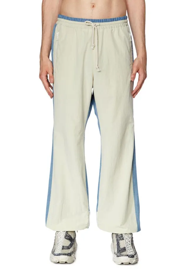 Men PBright Bluewhite Diesel Trousers And Shorts Men PBright Bluewhite Diesel Trousers And Shorts