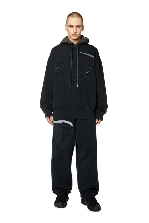 Men PMarkyPeeloval Black Diesel Trousers And Shorts