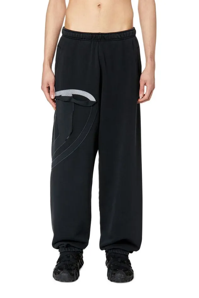 Men PMarkyPeeloval Black Diesel Trousers And Shorts Men PMarkyPeeloval Black Diesel Trousers And Shorts