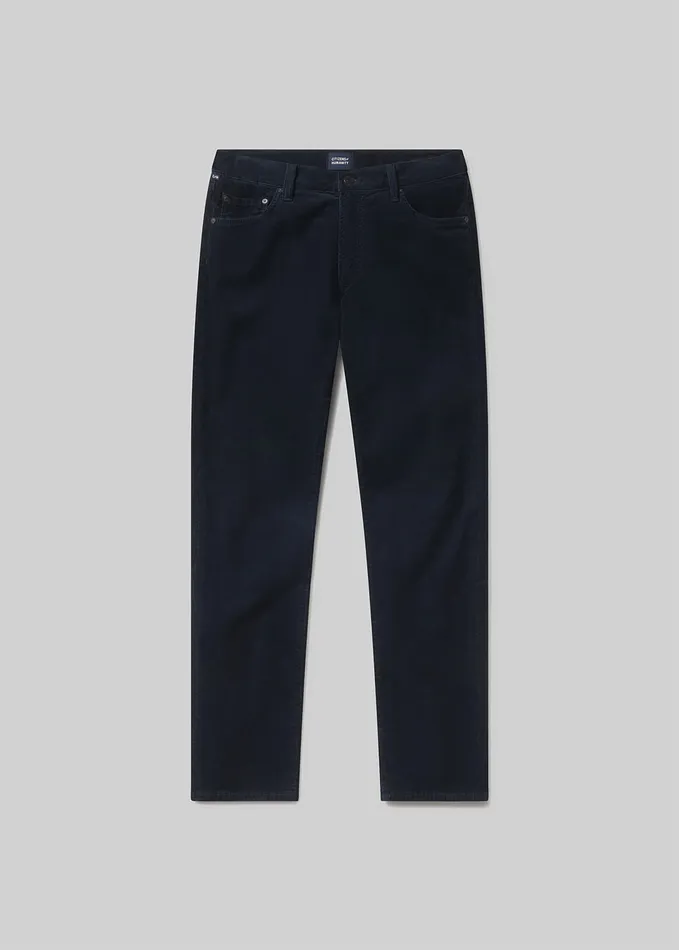 Men Pants Citizens Of Humanity Gage Slim Straight Corduroy In Navy