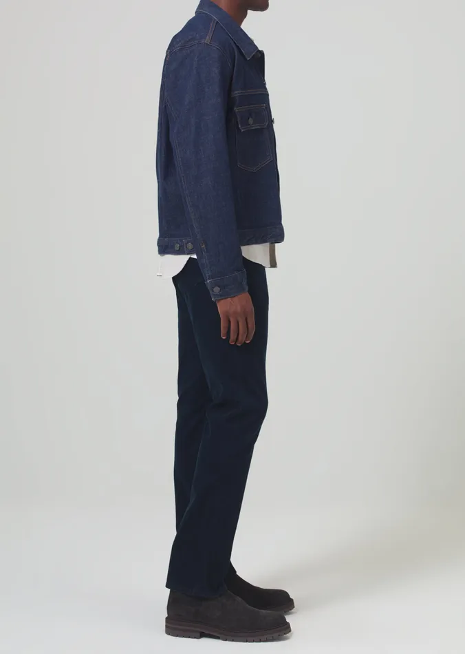 Men Pants Citizens Of Humanity Gage Slim Straight Corduroy In Navy