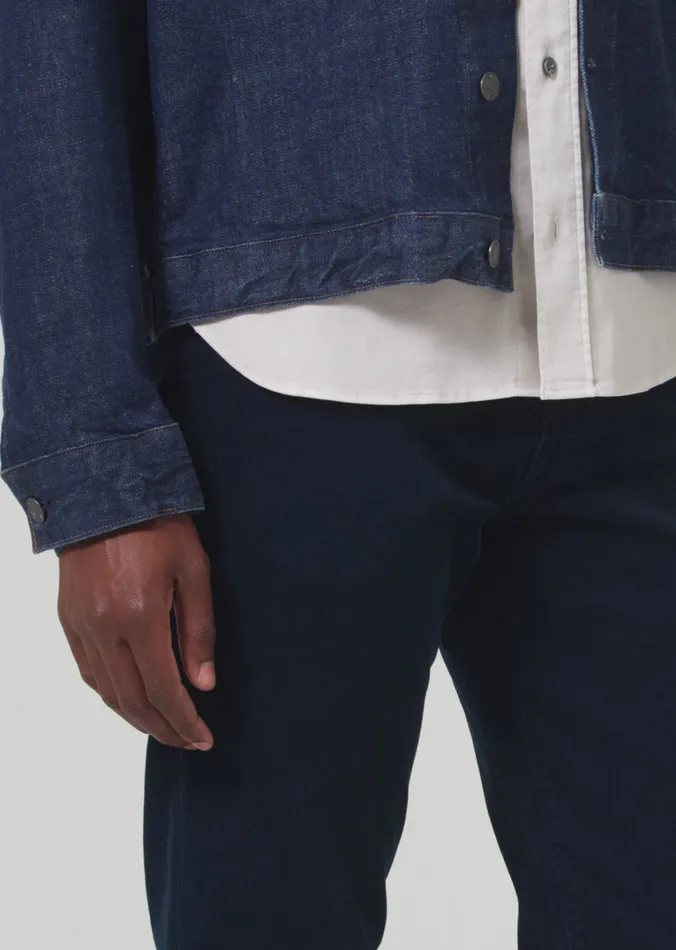 Men Pants Citizens Of Humanity Gage Slim Straight Corduroy In Navy