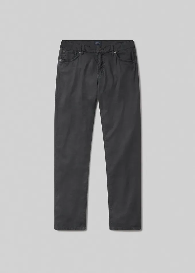Men Pants Citizens Of Humanity Gage Slim Straight Stretch Linen In Washed Black