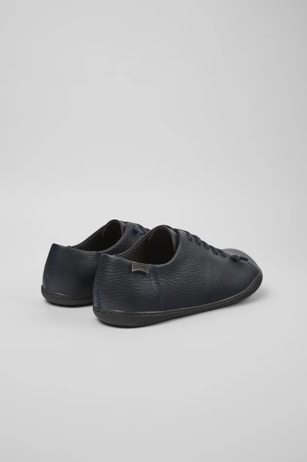 Men Peu Blue Leather Shoes Camper Casual Shoes Men Peu Blue Leather Shoes Camper Casual Shoes