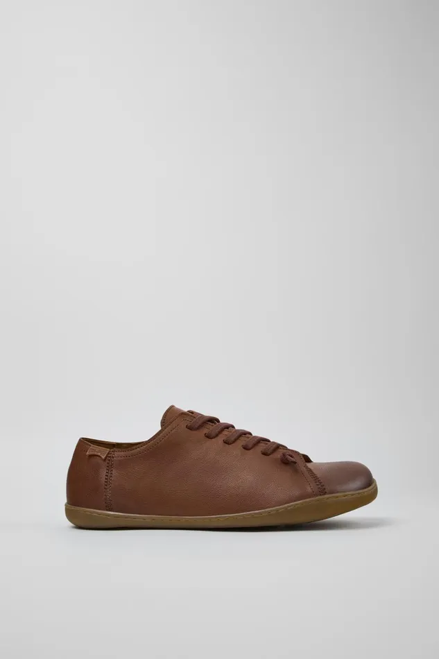 Men Peu Brown Leather Shoes Camper Casual Shoes Men Peu Brown Leather Shoes Camper Casual Shoes