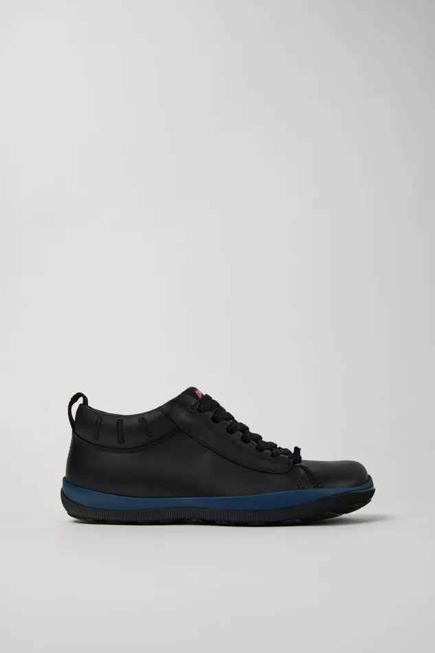 Men Peu Pista GORETEX Black Leather Shoes Camper Ankle Boots Men Peu Pista GORETEX Black Leather Shoes Camper Ankle Boots