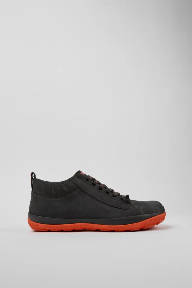 Men Peu Pista GORETEX Gray Nubuck Shoes Camper Ankle Boots