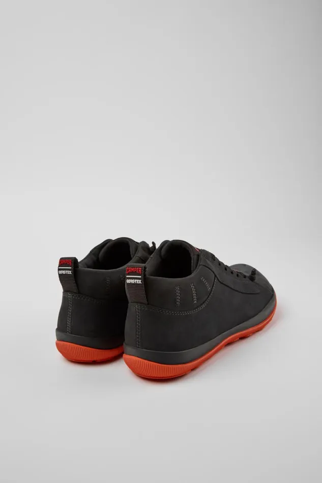 Men Peu Pista GORETEX Gray Nubuck Shoes Camper Ankle Boots
