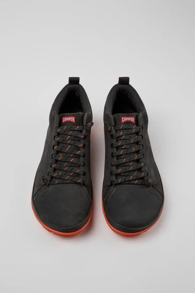 Men Peu Pista GORETEX Gray Nubuck Shoes Camper Ankle Boots