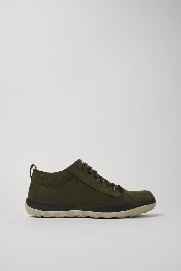 Men Peu Pista GORETEX Green Nubuck Shoes Camper Ankle Boots