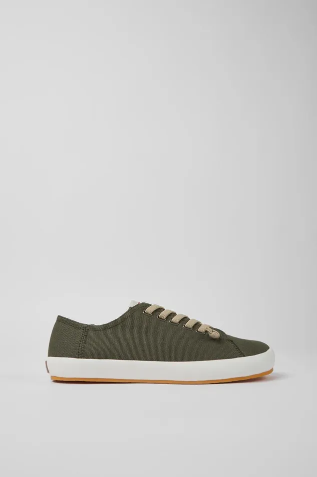 Men Peu Rambla Green Textile Sneakers Camper Sneakers Men Peu Rambla Green Textile Sneakers Camper Sneakers