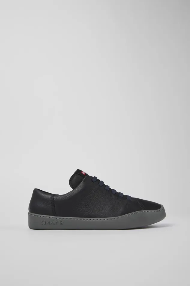 Men Peu Touring Black Leather Sneakers Camper Sneakers Men Peu Touring Black Leather Sneakers Camper Sneakers