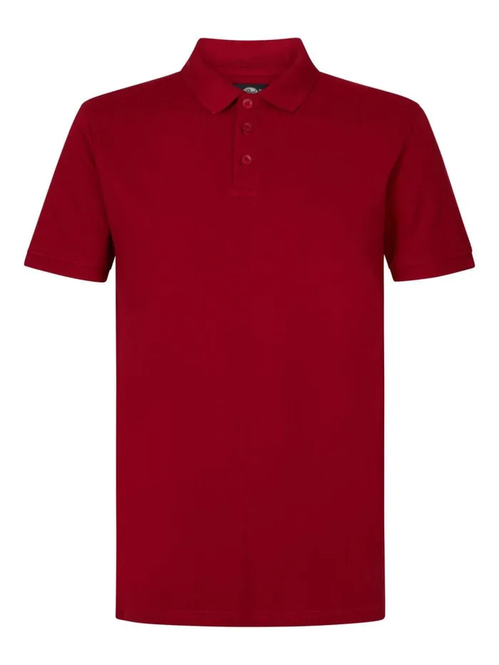 Men Polo Shirts Petrol Industries Polo Basic Fire Red