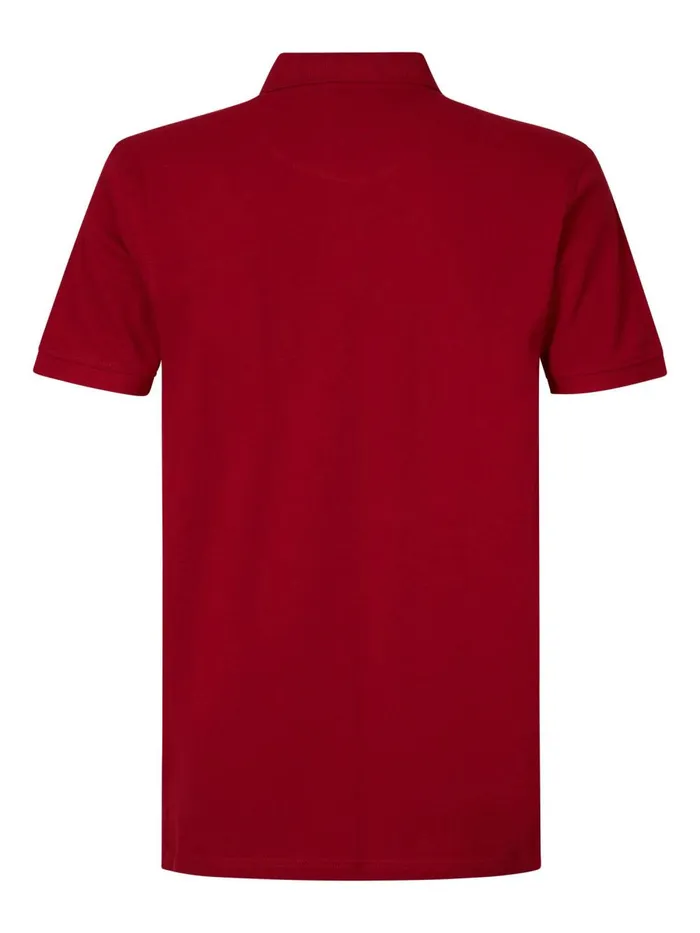 Men Polo Shirts Petrol Industries Polo Basic Fire Red