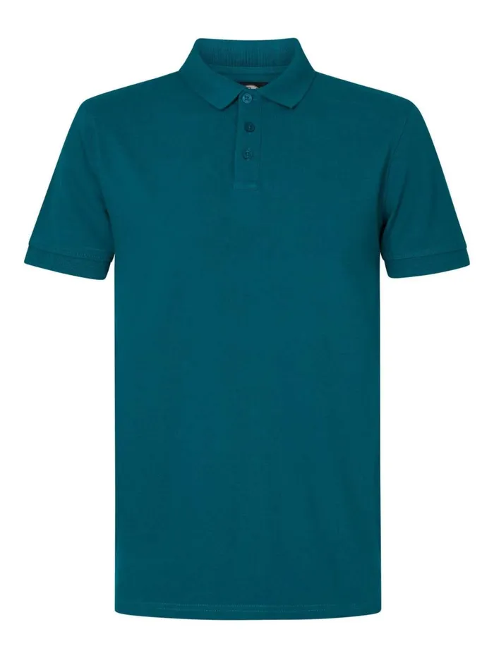 Men Polo Shirts Petrol Industries Polo Basic Green Coral