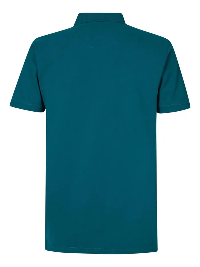 Men Polo Shirts Petrol Industries Polo Basic Green Coral