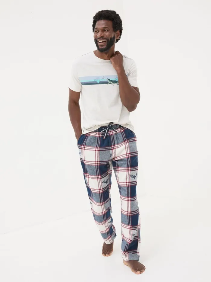 Men Pyjamas and Nightwear Fat Face Blue Whale Jacquard Pyjamas Men Pyjamas and Nightwear Fat Face Blue Whale Jacquard Pyjamas