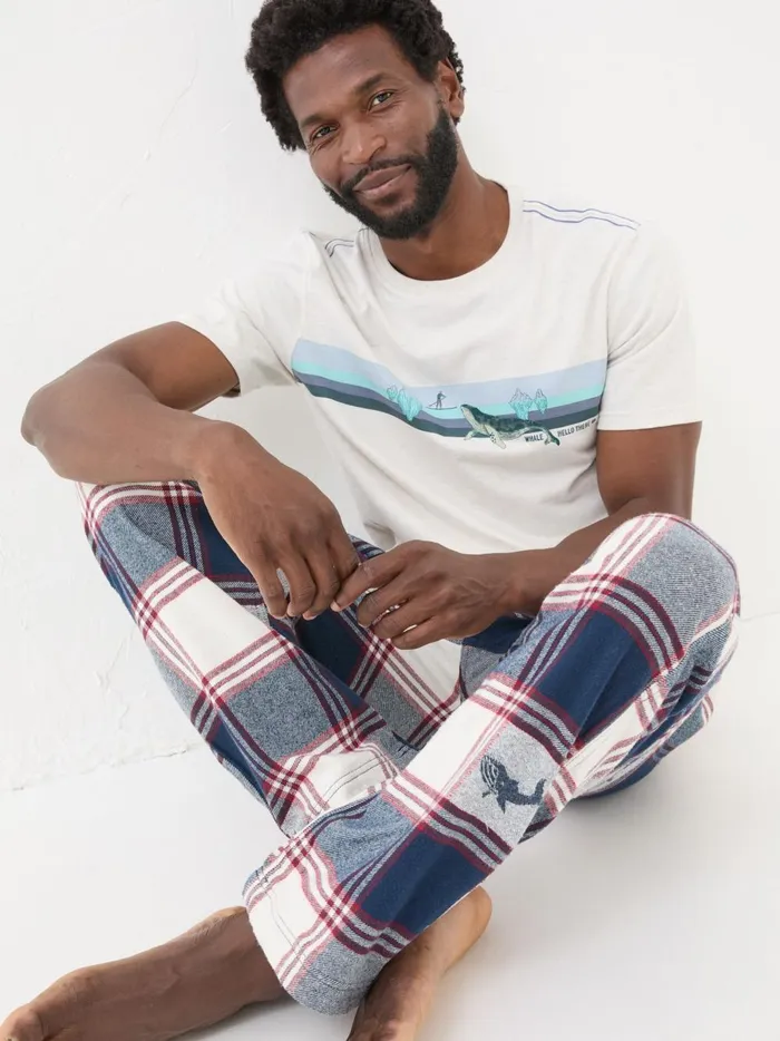Men Pyjamas and Nightwear Fat Face Blue Whale Jacquard Pyjamas Men Pyjamas and Nightwear Fat Face Blue Whale Jacquard Pyjamas